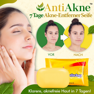 Erhalten Sie 3 Stücke AntiAkne™ 7 Tage Akne-Entferner Seife mit 70% Rabatt!