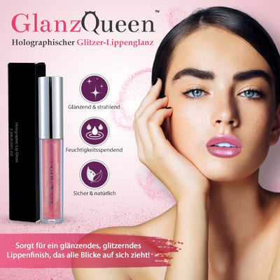 GlanzQueen™ Holographischer Glitzer-Lippenglanz