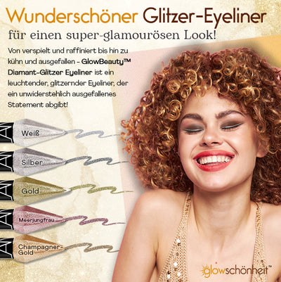 Fügen Sie 2 GlowSchönheit™ Diamant-Glitzer Eyeliner Zu Ihrer Bestellung Für 75% Rabatt Hinzu!