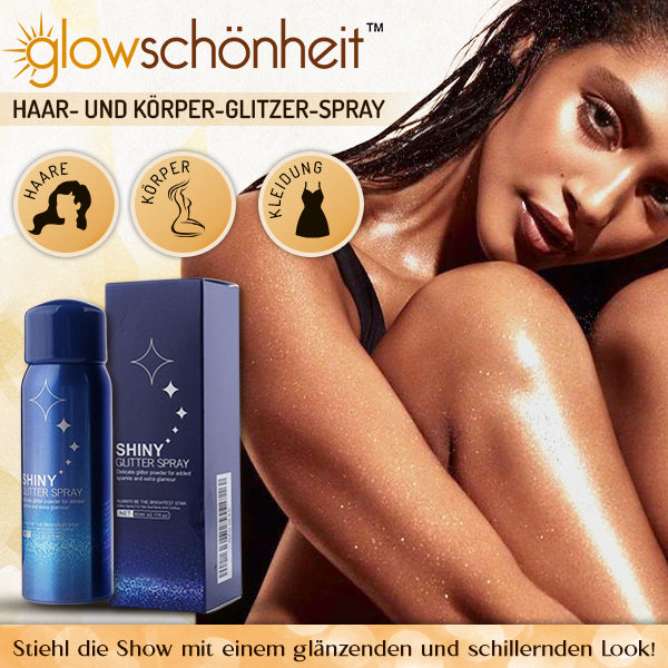 Erhalten Sie 2 Packungen GlowSchönheit™ Haar- und Körper-Glitzer-Spray für 75% Rabatt!