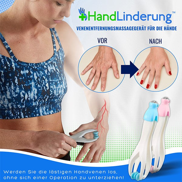 Wie wäre es mit gerecht 1 Stücke HandLinderung™ Venenentfernungsmassagegerät für die Hände für NUR €9,99?