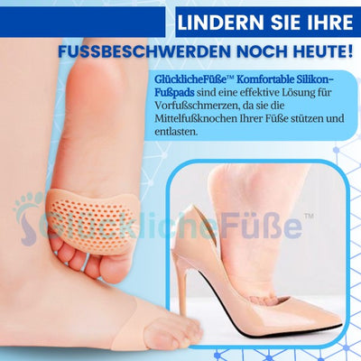 Wie wäre es mit nur 1 Paar GlücklicheFüße™ Komfortable Silikon-Fußpads für nur €9,99?