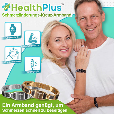 Erhalten Sie 2 Stück HealthPlus™ Schmerzlinderungs-Kreuz-Armband mit 75% Rabatt!