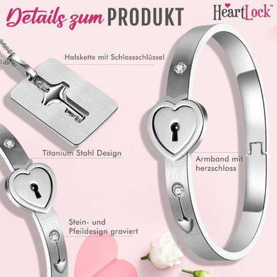 Wie wäre es mit 1 HeartLock™ Armband- & Halsketten-Set für NUR €19,99?