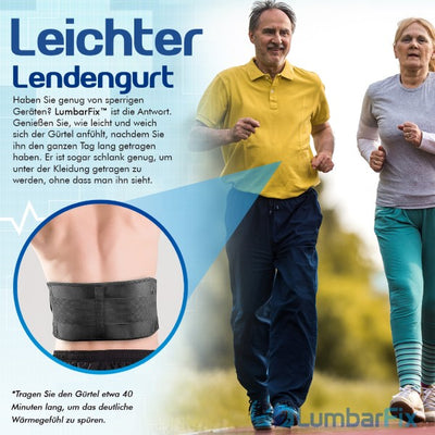 Erhalten Sie 2 Stück LumbarFix™ Orthopädischer Gürtel zur Lendenwirbelentlastung mit 75% Rabatt!