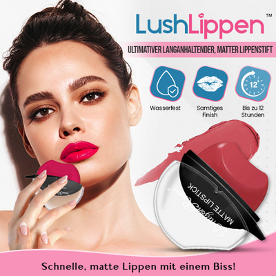 Erhalten Sie 2x LushLippen™ Ultimativer Langanhaltender, Matter Lippenstift für 75% Rabatt!