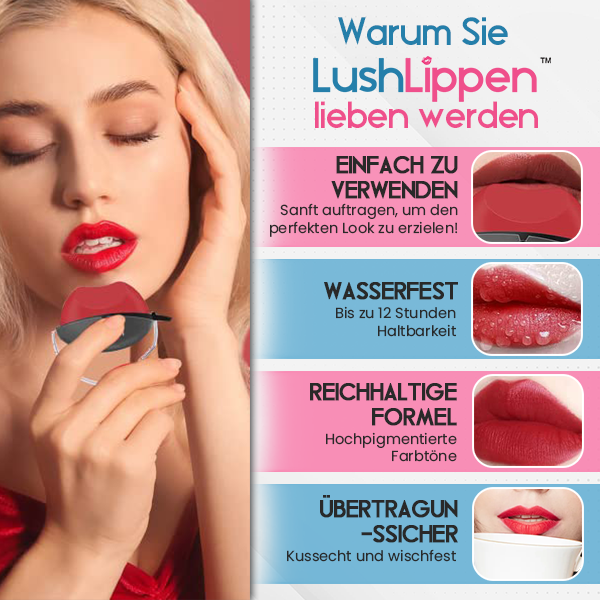 Erhalten Sie 2x LushLippen™ Ultimativer Langanhaltender, Matter Lippenstift für 75% Rabatt!