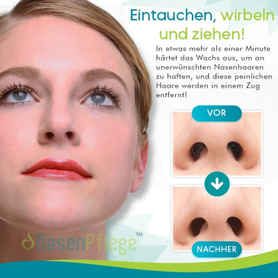 Wie wäre es mit gerecht 1 mehr Packung NasenPflege™ Nasenhaar-Wachs-Kit für NUR €9,99?
