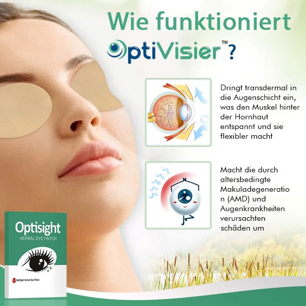 Wie wäre es mit 1 Packung von OptiVisier™ Die natürlichste Art, die Sehkraft zu verbessern für NUR €9,99?