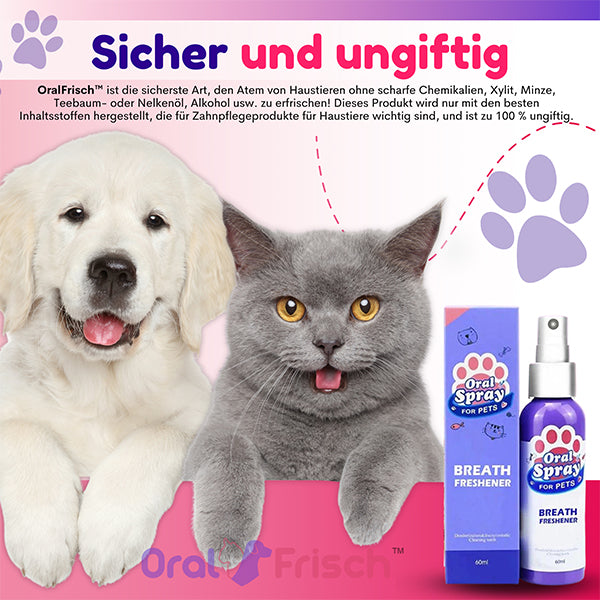 Wie wäre es mit gerecht 1 mehr stück OralFrisch™ #1 Zahnspray für Haustiere für NUR €9,99?