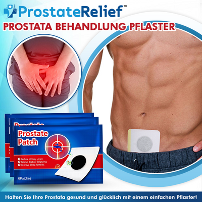 Erhalten Sie 18 Packungen ProstateRelief™ Prostata Behandlung Pflaster mit 70% Rabatt!