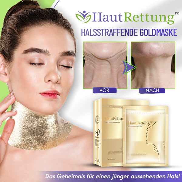 Wie wäre es mit nur 10 Packungen HautRettung™ Halsstraffende Goldmaske für nur €9,99?