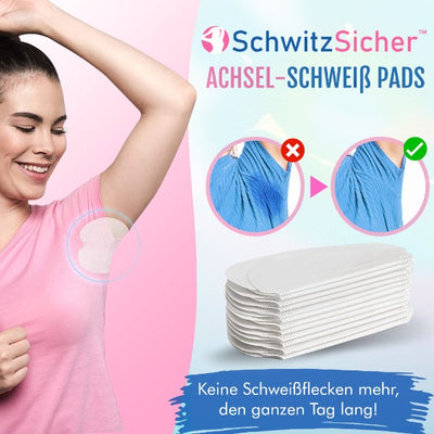Erhalten Sie 40 Paar SchwitzSicher™ Achsel-Schweiß Pads mit 70% Rabatt!