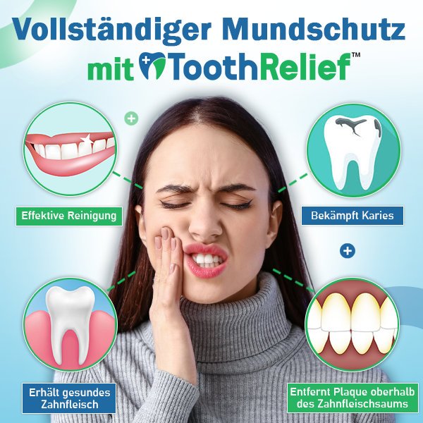 Wie wäre es mit nur noch 1 Stück ToothRelief™ Entslastungs Spray gegen Zahnschmerzen für NUR €9,99?