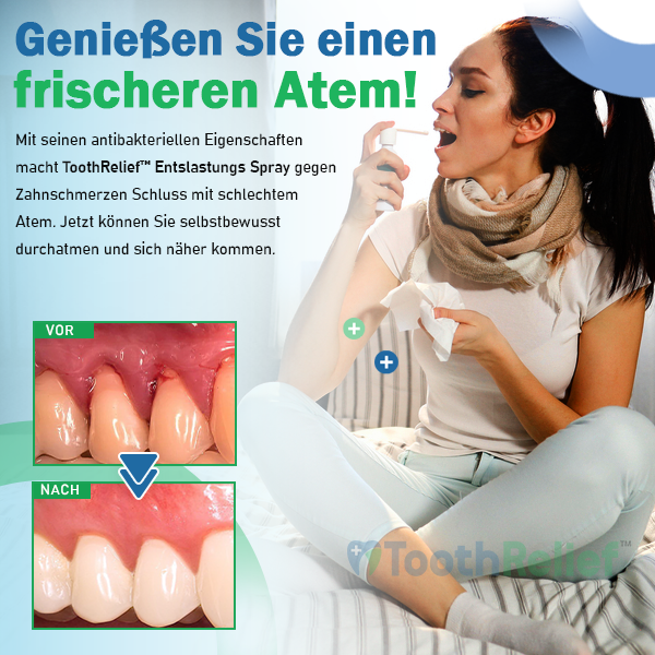 Wie wäre es mit nur noch 1 Stück ToothRelief™ Entslastungs Spray gegen Zahnschmerzen für NUR €9,99?
