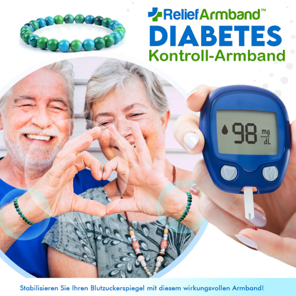 Erhalten Sie 3 Stück ReliefArmband™ Diabetes-Kontroll-Armband mit 70% Rabatt