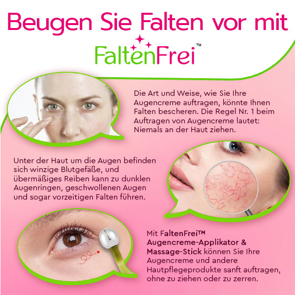 FaltenFrei™ Augencreme-Applikator & Massage-Stick